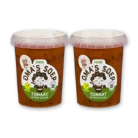 Oma's Tomaat met verse basilicum 2-pack