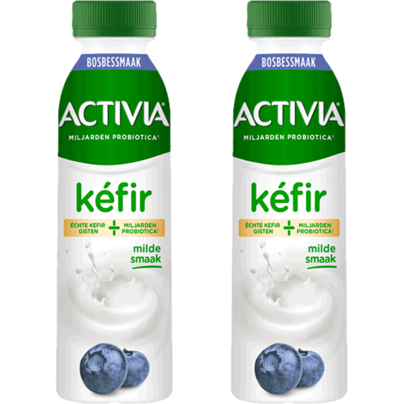 Een afbeelding van Activia Kefir bosbessmaak 2-pack