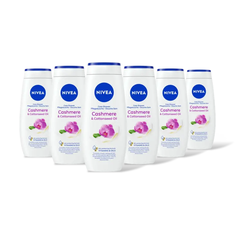 NIVEA Cashmere & cottonseed oil douchegel 6pck