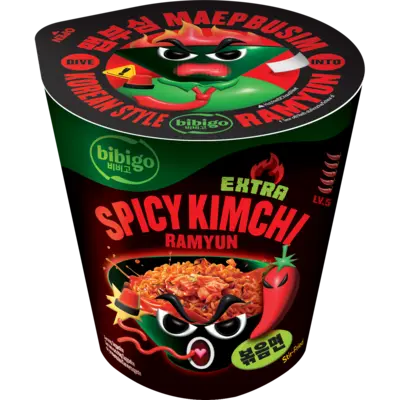 pdp-image-Bibigo Kimchi ramyun extra spicy noodles cup