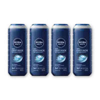NIVEA Men cool kick shower gel 4-pack