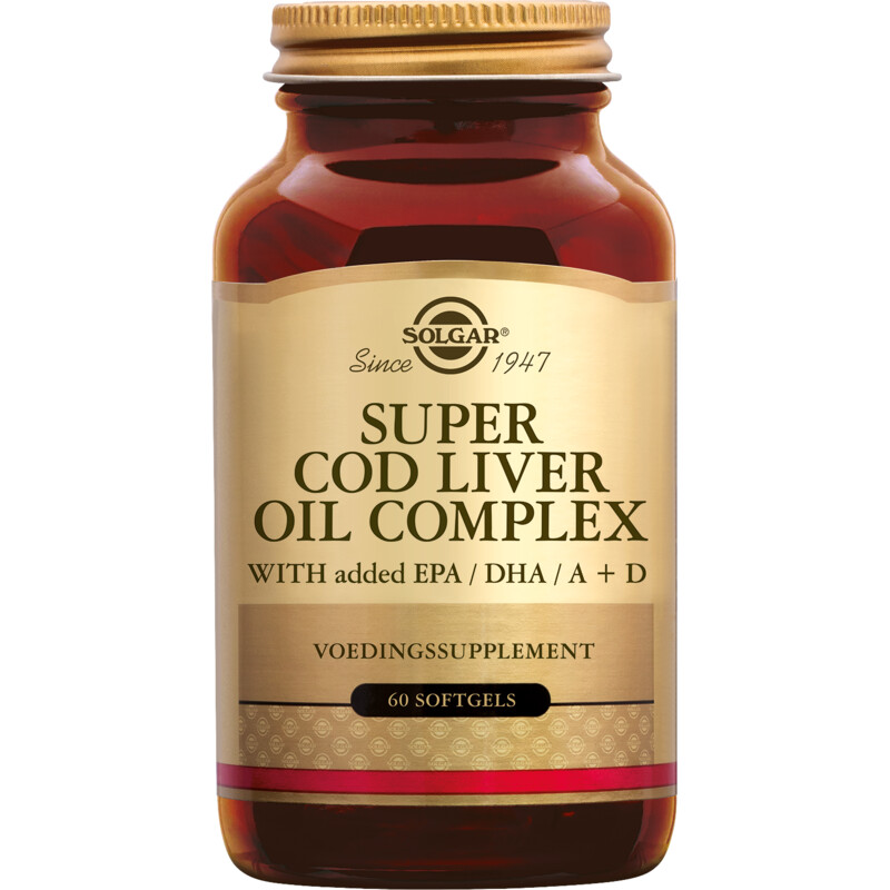 Een afbeelding van Solgar Super cod liver oil complex softgels