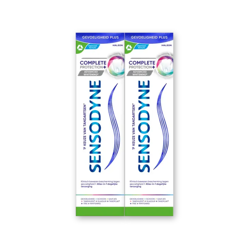 Sensodyne Complete protect advanced whitening 2pck