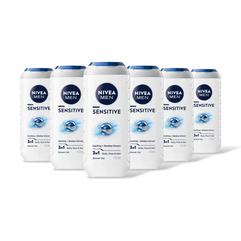 NIVEA Men sensitive douchegel 3-in-1 6-pack