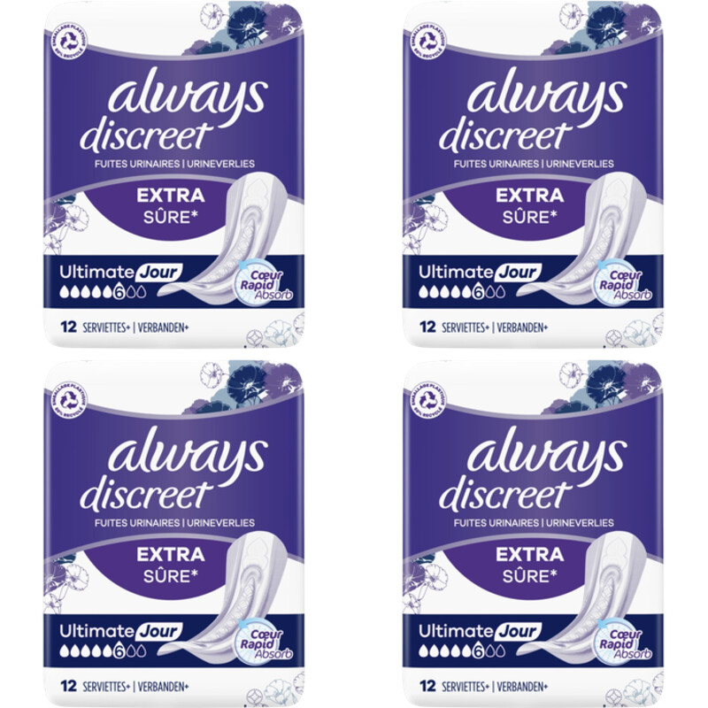 Always Discreet verband urineverlies 4-pack