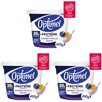 pdp-image-Optimel Proteïne yoghurt bosbes vanille 3-pack