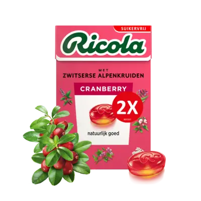 pdp-image-Ricola Cranberry suikervrij 2-pack