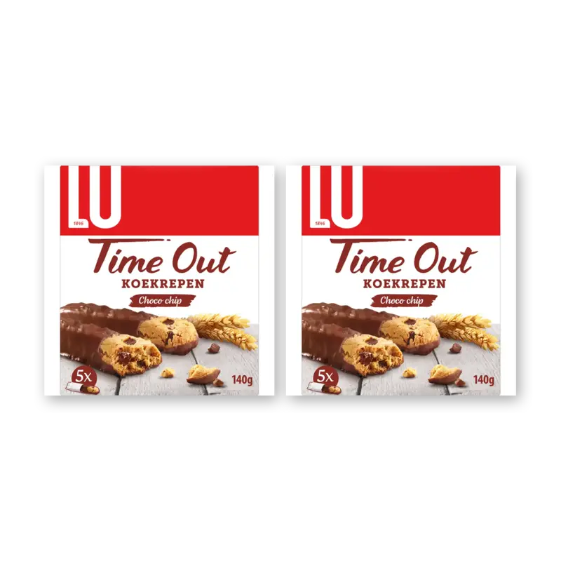 LU Time out koekrepen choco chip 2-pack