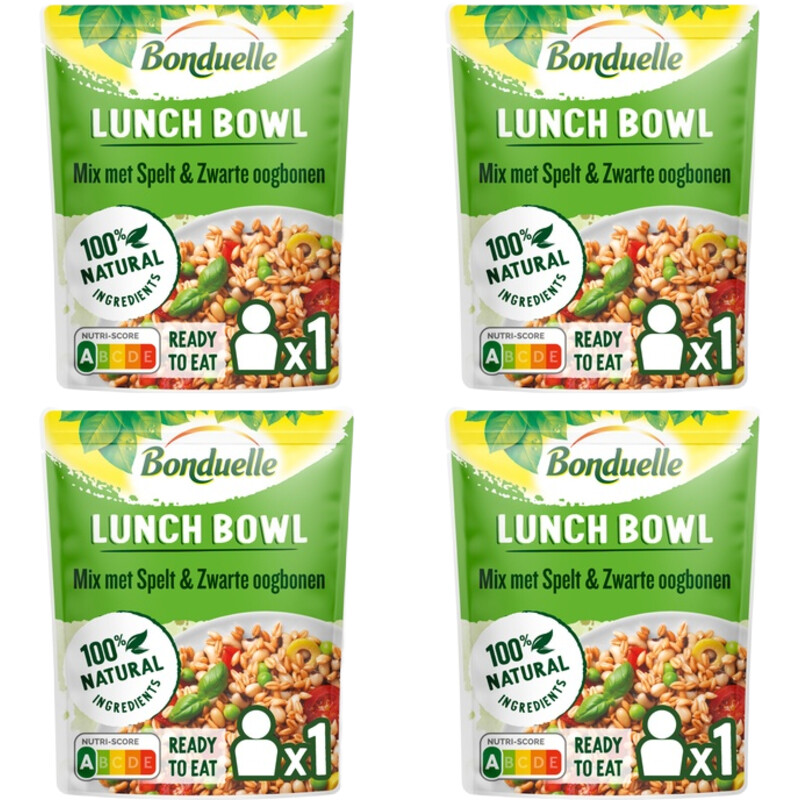 Een afbeelding van Bonduelle Lunchbowl spelt 4-pack