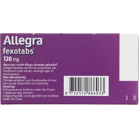 Een afbeelding van Allegra Fexotabs 120mg omhulde tabletten