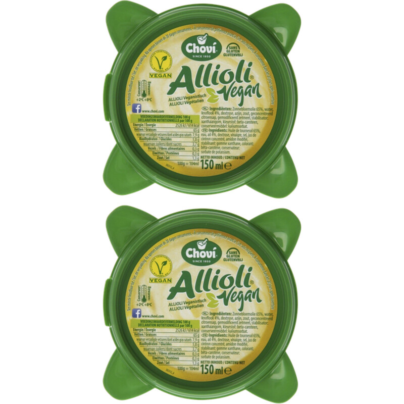 Een afbeelding van Chovi Allioli vegan 2-pack