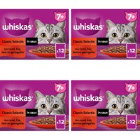 Whiskas 7+ Classic selectie in saus 4-pack