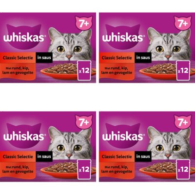 pdp-image-Whiskas 7+ Classic selectie in saus 4-pack