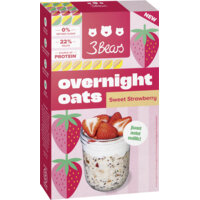 Een afbeelding van 3Bears Overnight oats sweet strawberry