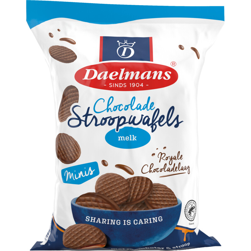 Daelmans Chocolade stroopwafels mini's