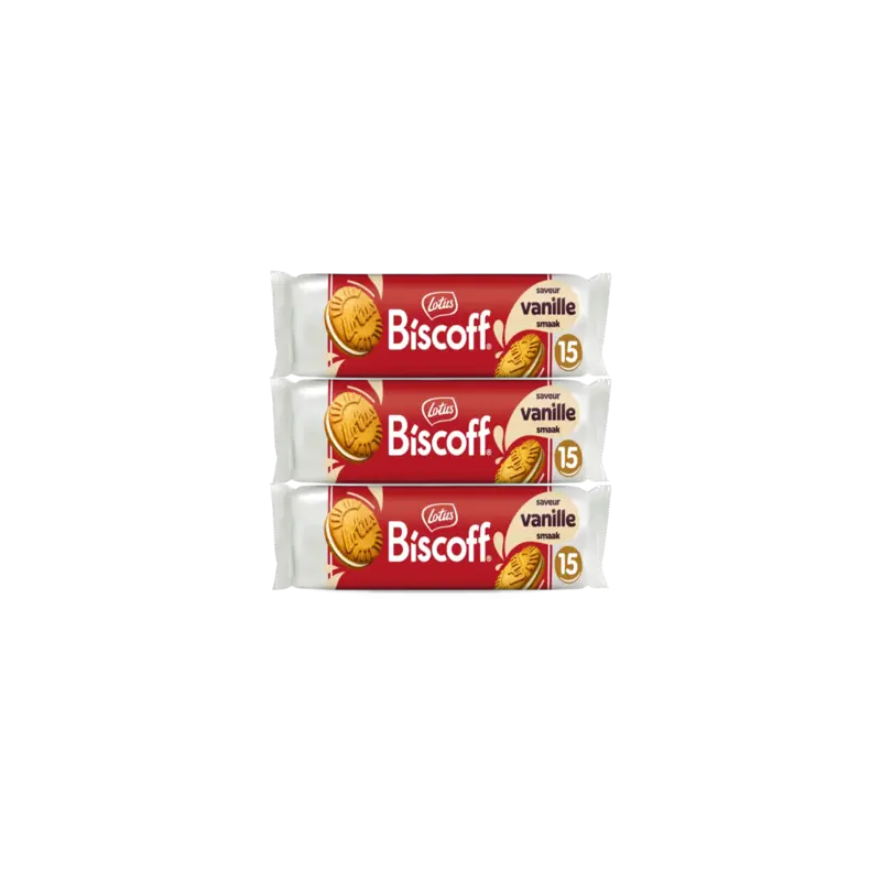 Lotus Biscoff Speculoos vanille smaak 3-pack