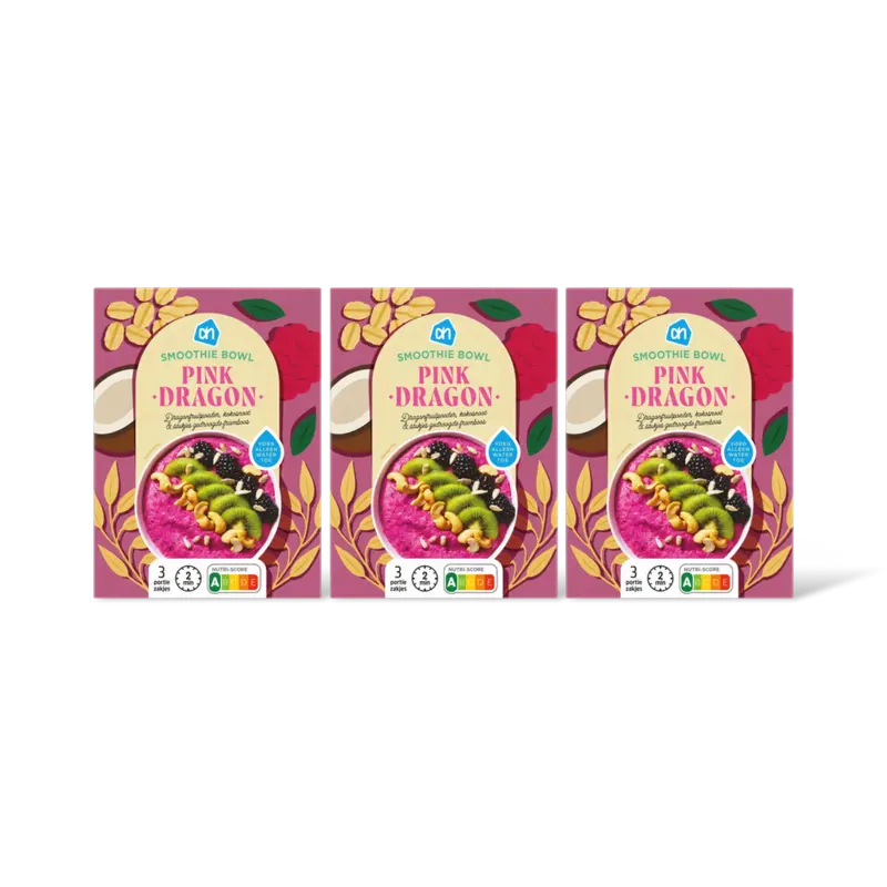 AH Smoothie bowl pink dragon 3-pack