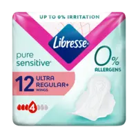 Libresse Pure sensitive ultra+ wings maandverband