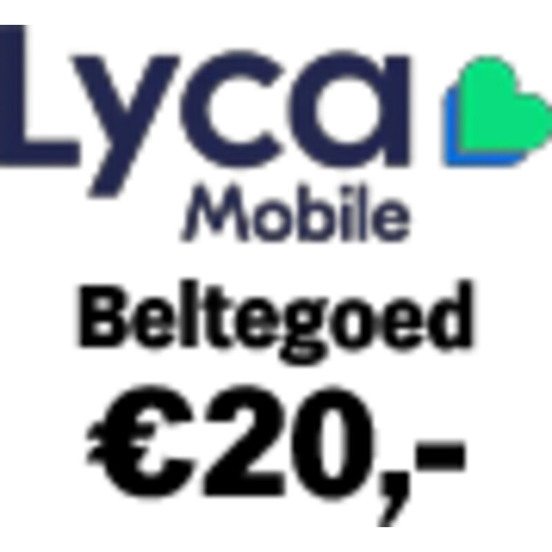 Een afbeelding van Lycamobile Beltegoed 20 euro
