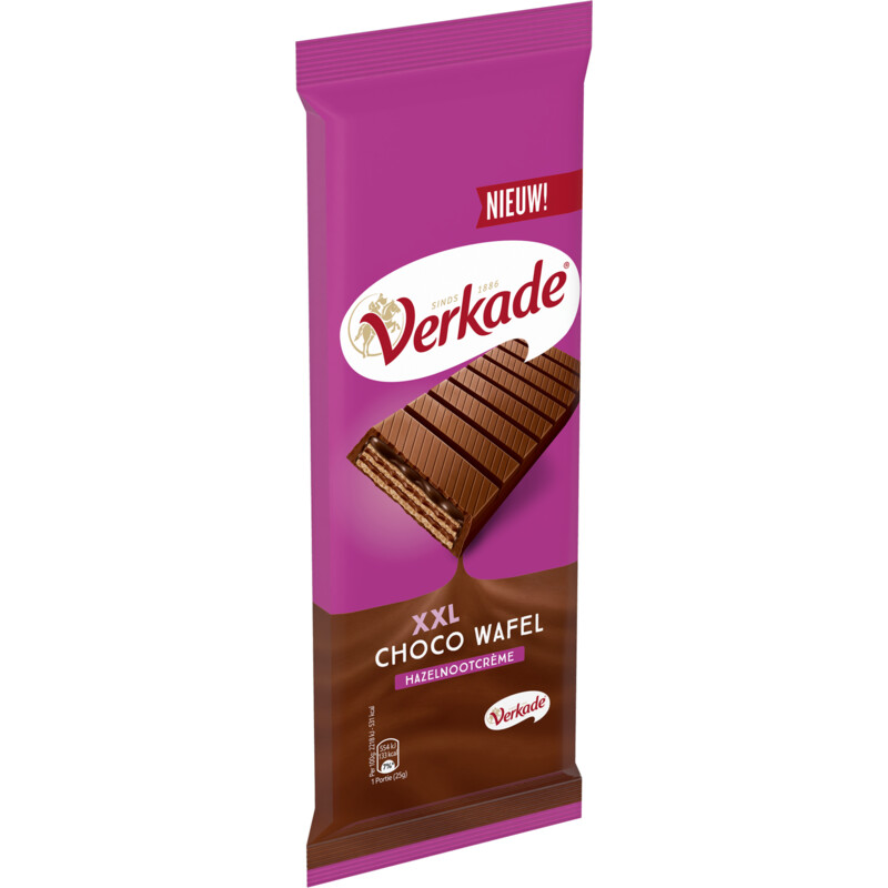 Een afbeelding van Verkade XXL choco wafel hazelnootcreme