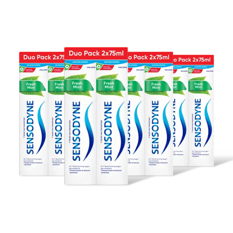 Sensodyne Fresh mint tandpasta 2-pack 4-pack