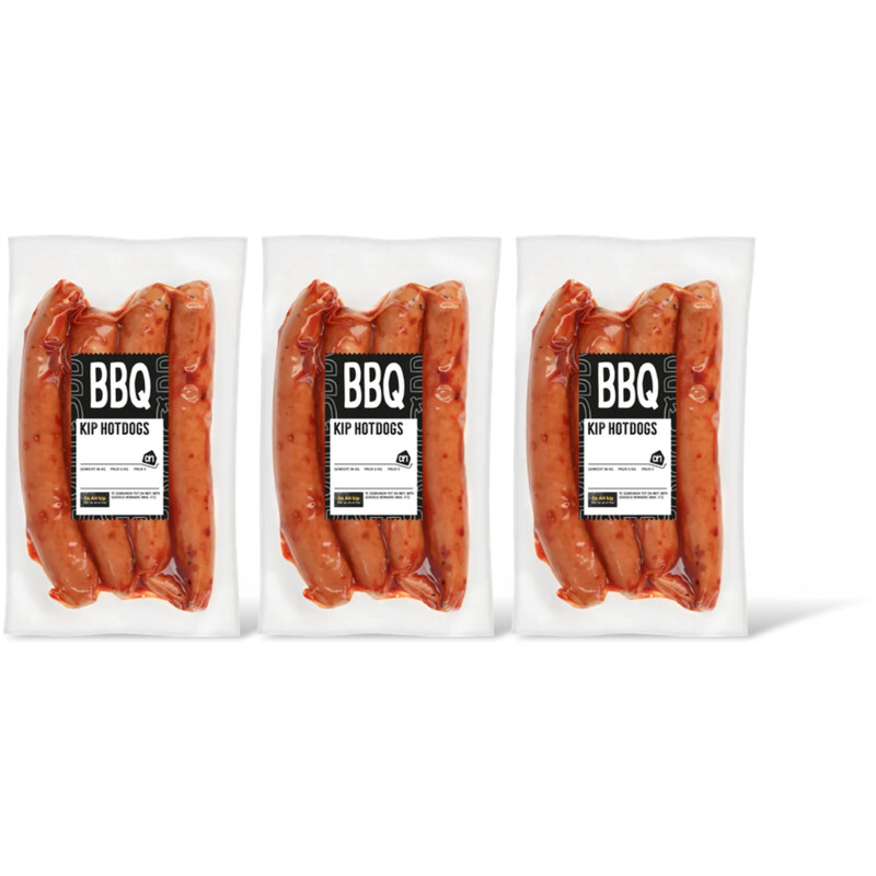AH BBQ kip hotdogs 3-pack