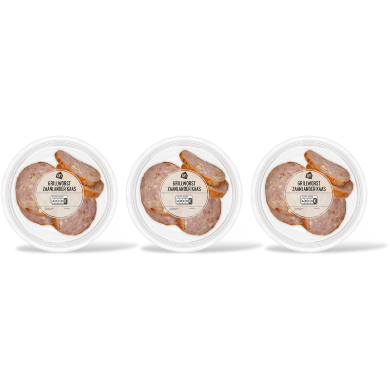 AH Grillworst Zaanlander kaas 3-pack