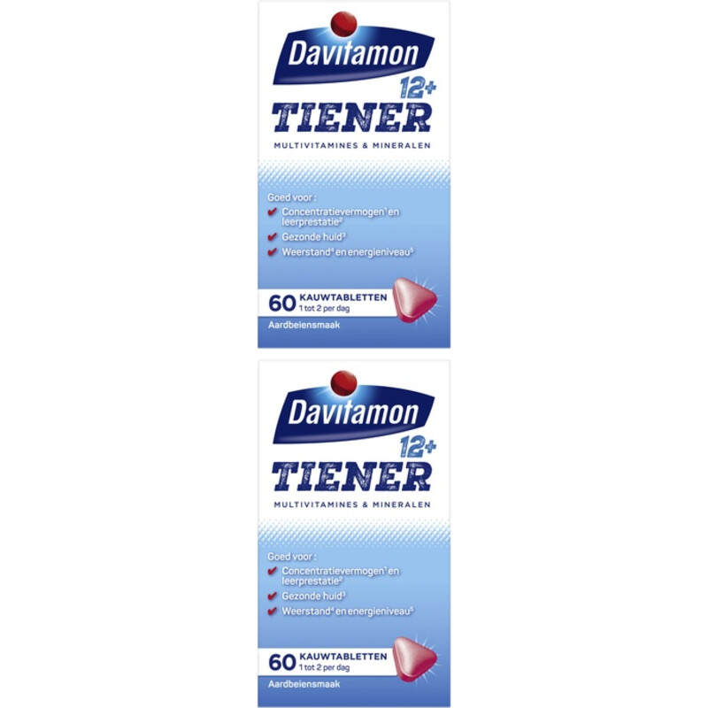 Een afbeelding van Davitamon Tiener Multivitamines 2-pack