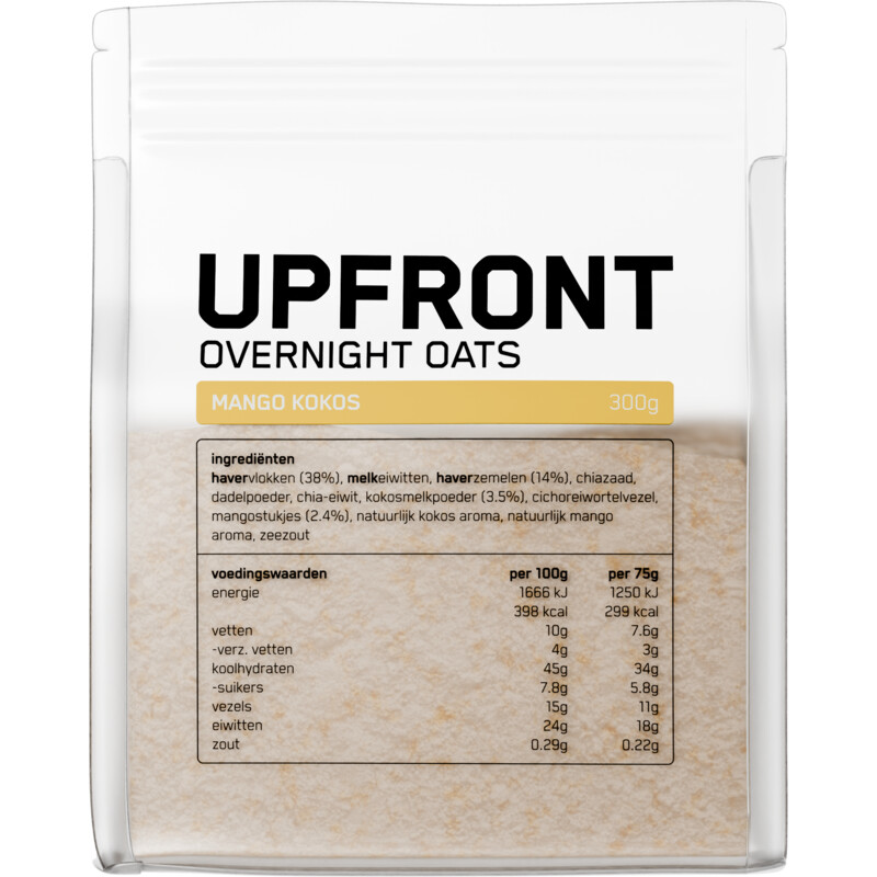 Upfront Overnight oats mango kokos