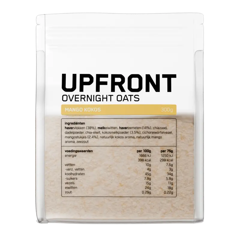 Upfront Overnight oats mango kokos smaak