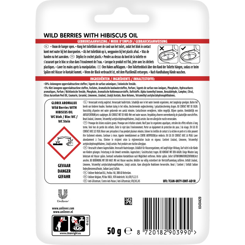 Een afbeelding van Glorix WC blok wildberries