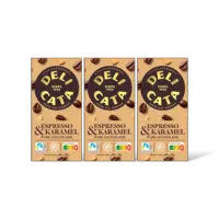 Delicata Reep espresso & karamel pure chocola 3pk