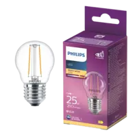 Philips Led fil kogel helder E27 25W