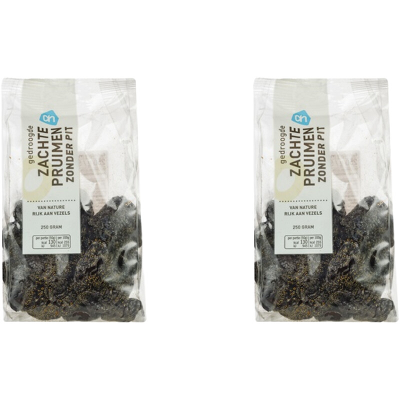 Een afbeelding van AH Zachte pruimen zonder pit 2-pack