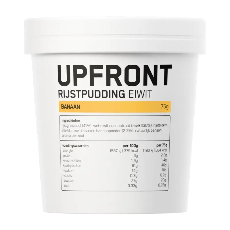 Upfront Eiwit rijstpudding banaan smaak