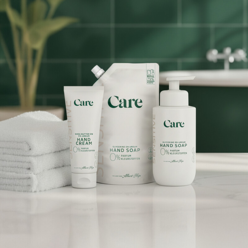 Een afbeelding van Care Sensitive hand soap refill