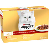 Een afbeelding van Gourmet Gold fijne hapjes met rund kalkoen zalm