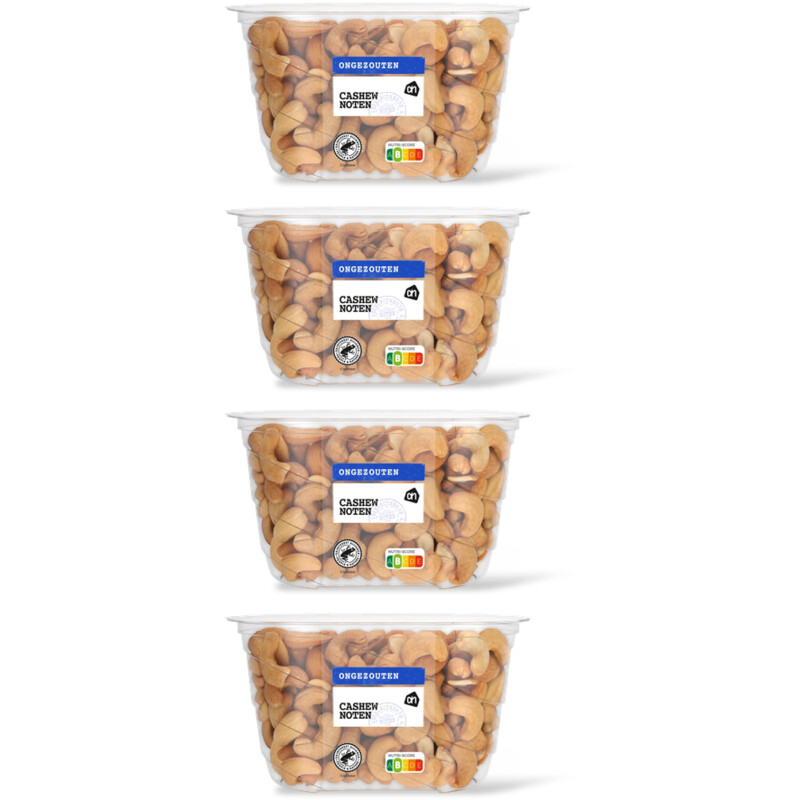 AH Ongezouten cashewnoten 4-pack