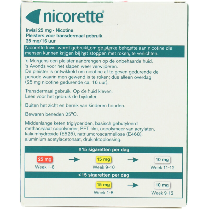 Een afbeelding van Nicorette Invisi 25mg pleister