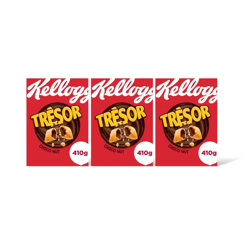 Kellogg's Tresor chocolade hazelnotensmaak 3-pack