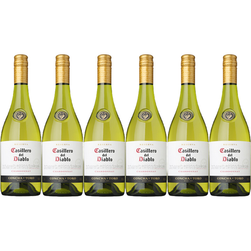 Een afbeelding van Casillero del Diablo Chardonnay reserva 6 flessen