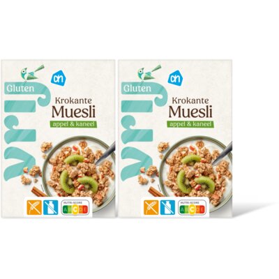 pdp-image-AH Glutenvrij Krokante muesli appel kaneel 2-pack