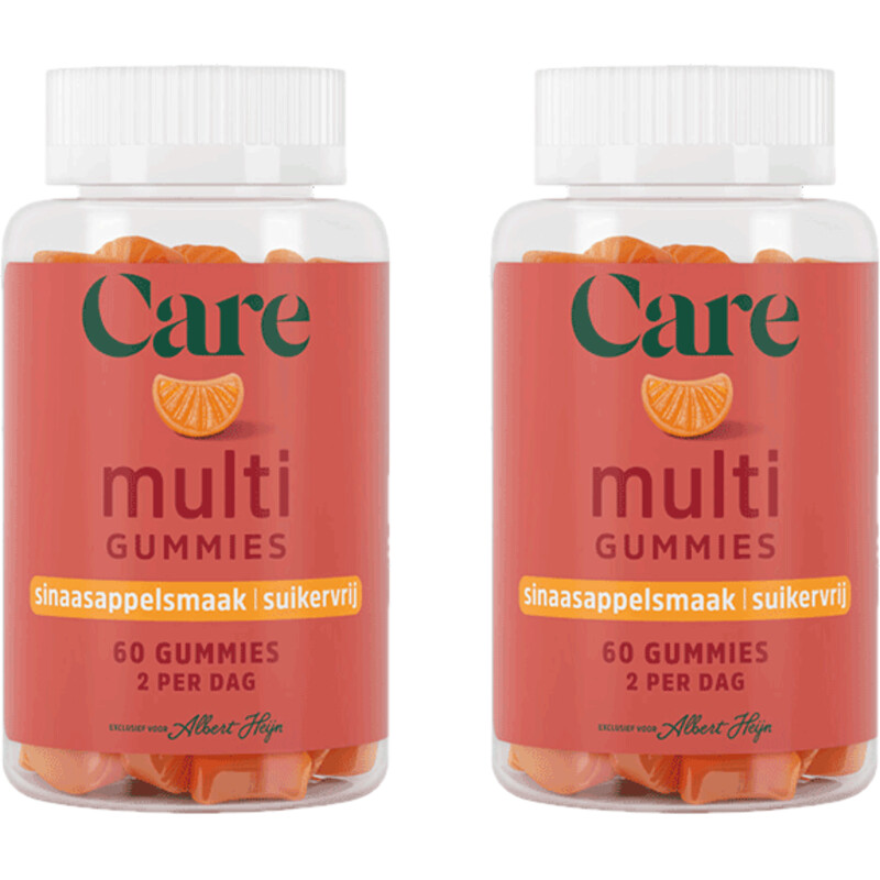 Een afbeelding van Care Multi gummies sinaasappelsmaak 2-pack