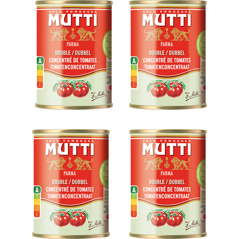 Een afbeelding van Mutti Tomaten concentraat dubbel 4-pack