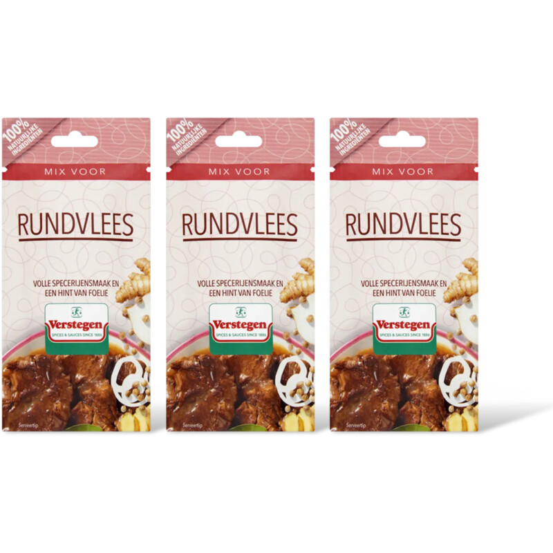 Verstegen Kruidenmix voor rundvlees 3-pack
