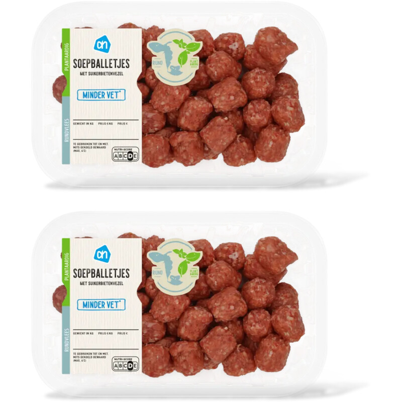 AH Soepballetjes minder vet 2-pack
