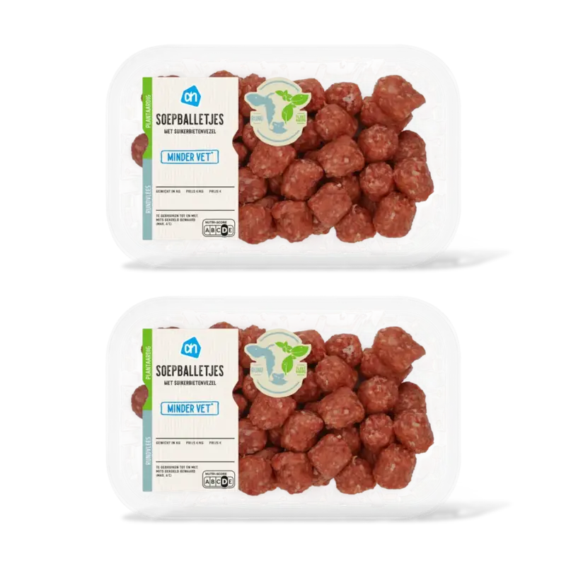 AH Soepballetjes minder vet 2-pack