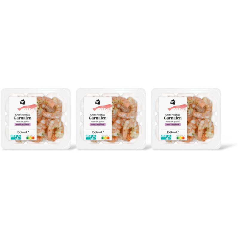 AH Grote roerbak garnalen knoflook 3-pack