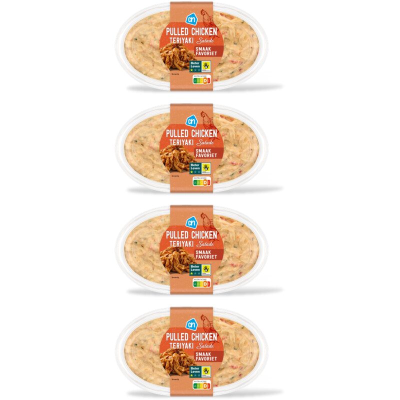 AH Pulled chicken teriyaki salade 4-pack
