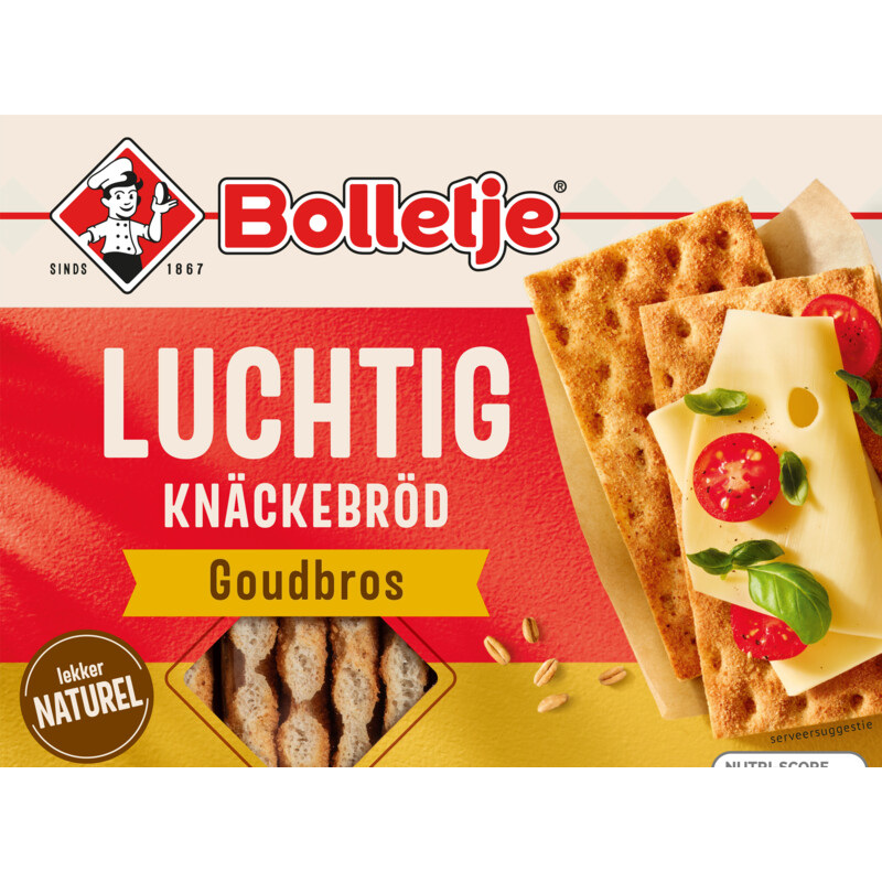 Een afbeelding van Bolletje Luchtig Knackebrod goudbros